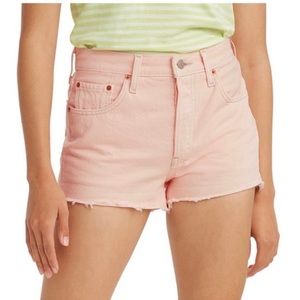 Levi’s 501 Cotton High Rise Denim Shorts